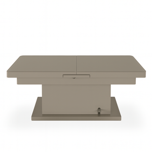 Table basse relevable en verre taupe - Jul