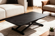 Table basse relevable et extensible Enora en céramique anthracite - Akante 