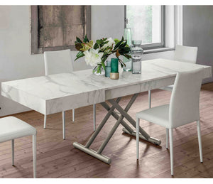 Table basse relevable extensible blanche - Altacom - Souffle d'intérieur
