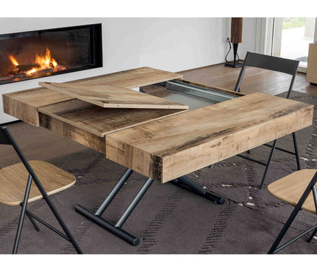 Table basse relevable extensible bois - Altacom - Souffle d'intérieur