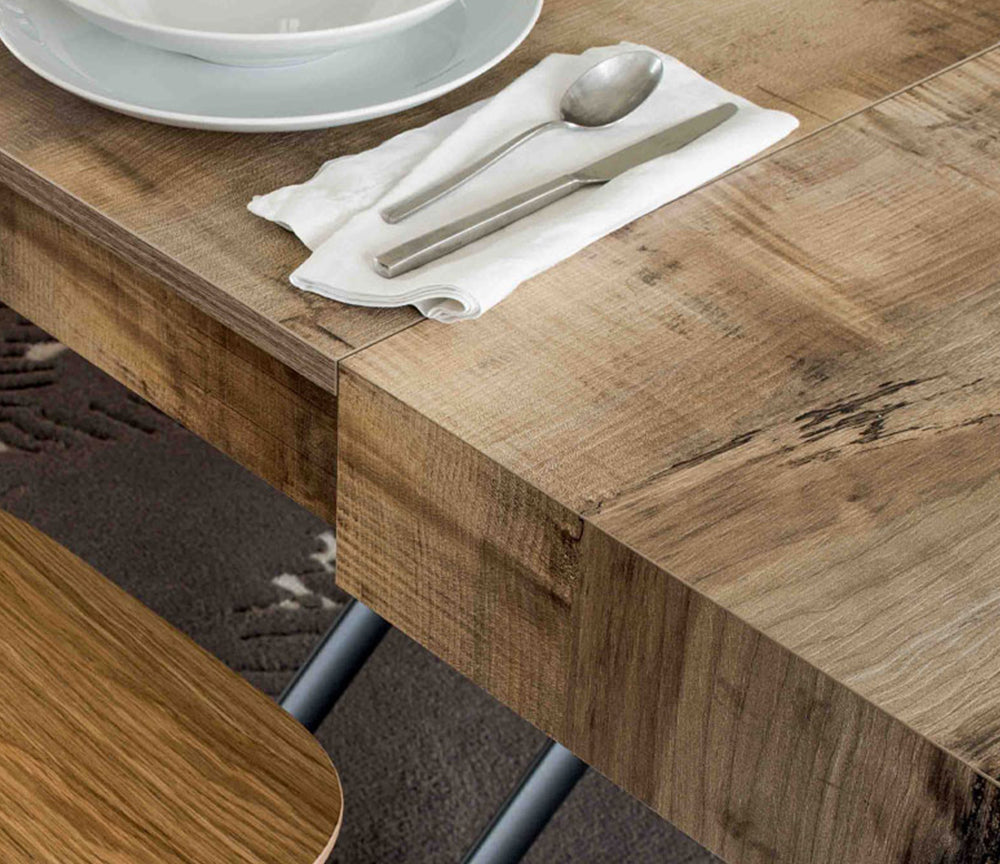 zoom sur le bois d'une Table basse relevable extensible bois - Altacom - Souffle d'intérieur