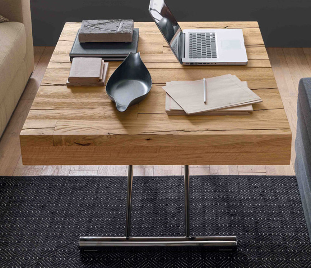 Table basse relevable extensible bois massif - Altacom - Souffle d'intérieur