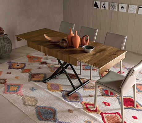 Table basse relevable extensible bois massif - Altacom - Souffle d'intérieur
