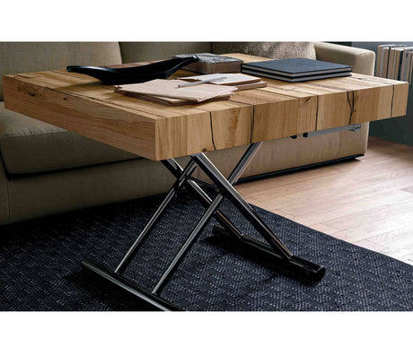 Table basse relevable extensible bois massif - Altacom - Souffle d'intérieur