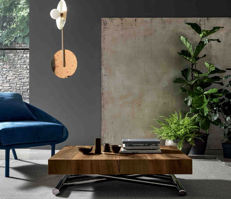 Table basse relevable extensible bois massif - Altacom - Souffle d'intérieur
