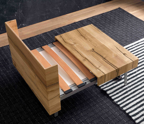 Table basse relevable extensible bois massif - Altacom - Souffle d'intérieur