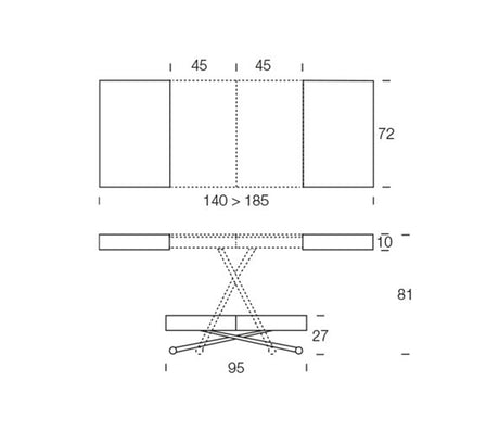 Table basse relevable extensible bois massif - Altacom - Souffle d'intérieur