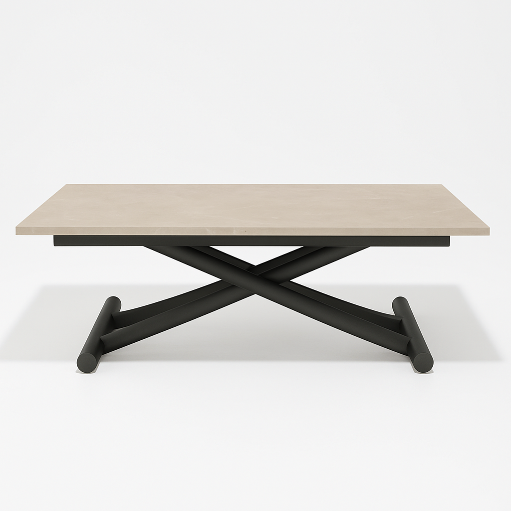 Table basse relevable extensible marbre - Sirio