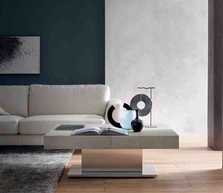Table basse relevable extensible grise - Altacom - Souffle d'intérieur
