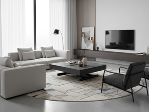 table basse grise ardoise marbre relevable extensible ouverte en ambiancetable basse grise ardoise marbre relevable extensible en ambiance salon