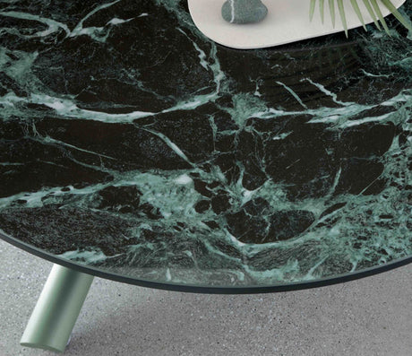 Table basse relevable extensible marbre vert - Altacom - Souffle d'intérieur