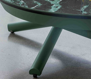 Table basse relevable extensible marbre vert - Altacom - Souffle d'intérieur
