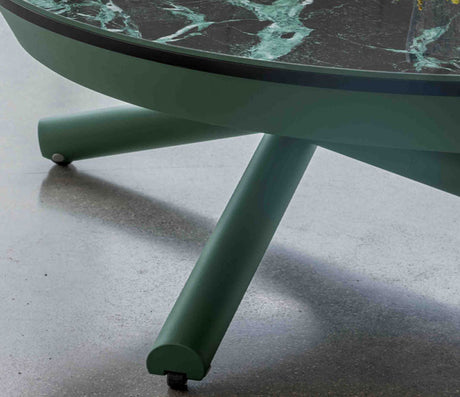 Table basse relevable extensible marbre vert - Altacom - Souffle d'intérieur