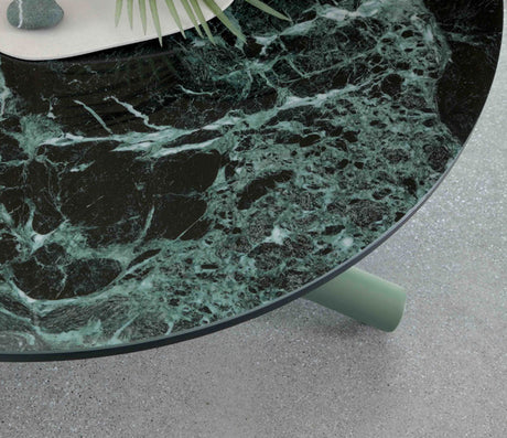 Table basse relevable extensible marbre vert - Altacom - Souffle d'intérieur
