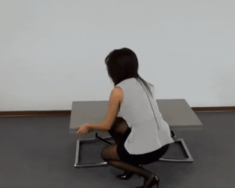 Table basse relevable extensible