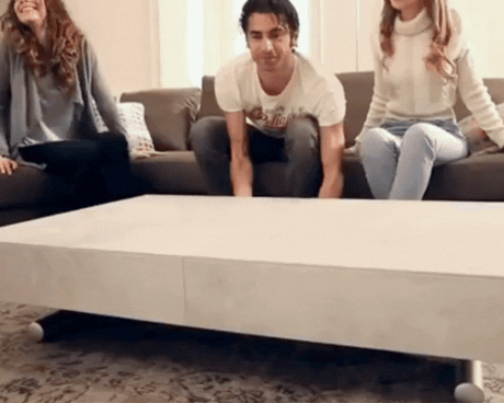table basse relevable et extensible