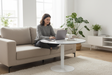 Table basse ronde relevable en céramique
