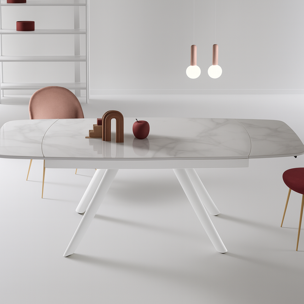 Table à manger extensible marbre - Terenceta