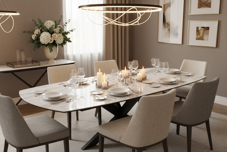 Table céramique extensible Phoenix en situation