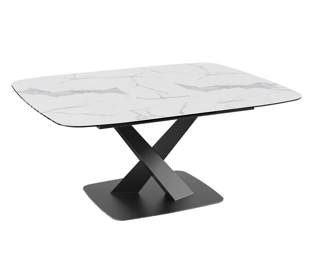 Table carré extensible plateau céramique - Akante - Souffle d'intérieur