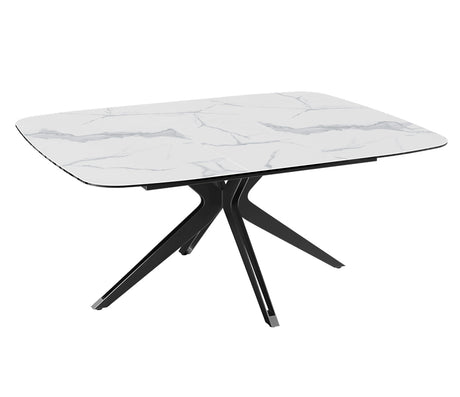 Plateau de table carrée extensible en céramique résistante aux rayures et à la chaleu- Akante - Souffle d'intérieur