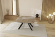 Table carré extensible plateau céramique effet argile - Akante - Souffle d'intérieur