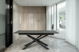 Barbara table céramique extensible – configuration fermée 180 cm, vue de face - lievens