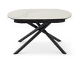 Table extensible céramique marbre blanc design - Souffle d'intérieur