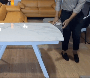 Table céramique extensible blanche - Souffle d'intérieur
