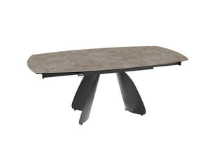 Table céramique extensible Modena – plateau ouvert 130 à 190 – argile
