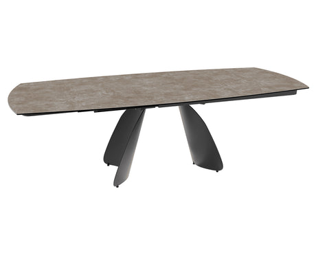 Table céramique extensible Modena – plateau ouvert 160 à 240 – argile
