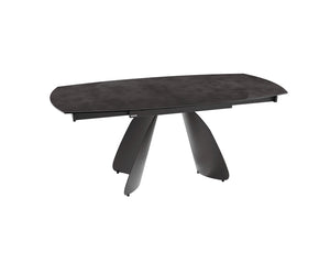 Table céramique extensible Modena – plateau ouvert 120 à 180 – havane