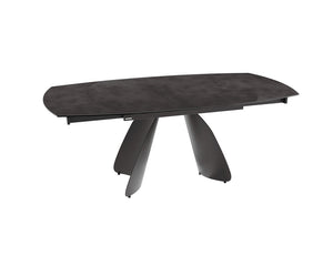 Table céramique extensible Modena – plateau ouvert 130 à 190 – havane