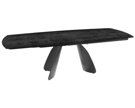 Table céramique extensible Modena – plateau ouvert 160 à 240 – titane