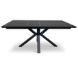 Table céramique extensible design effet pierre noir lievens - Souffle d'intérieur