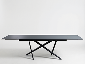 Table extensible en céramique – vue de face – ouverte