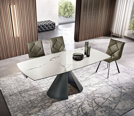Table céramique marbre extensible - Capodarte - Souffle d'intérieur