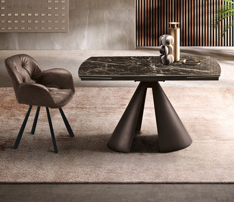 Table céramique marbre extensible - Capodarte - Souffle d'intérieur