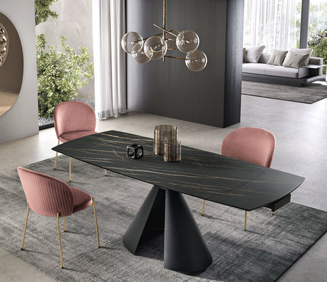 Table céramique marbre extensible - Capodarte - Souffle d'intérieur