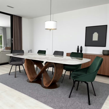 Lyra table céramique calacatta brillant - lievens