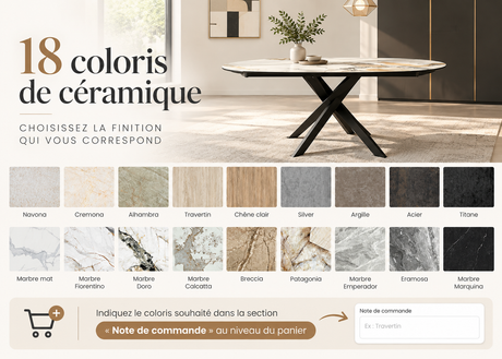 table ceramique pivotante kheops akante