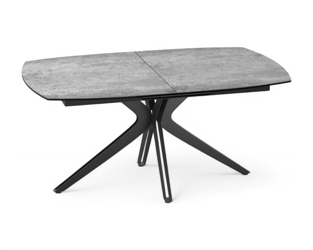 Table de repas céramique extensible akante gris clair - akante - Souffle d'intérieur