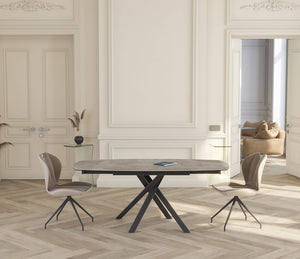 Table céramique effet argile extensible - Kheops - Akante - Souffle d'intérieur