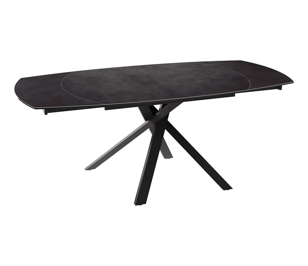 Table céramique noir extensible - Kheops - Akante - Souffle d'intérieur