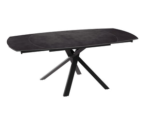 Table céramique noir extensible - Kheops - Akante - Souffle d'intérieur