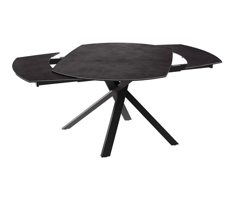 Table céramique noir extensible - Kheops - Akante - Souffle d'intérieur