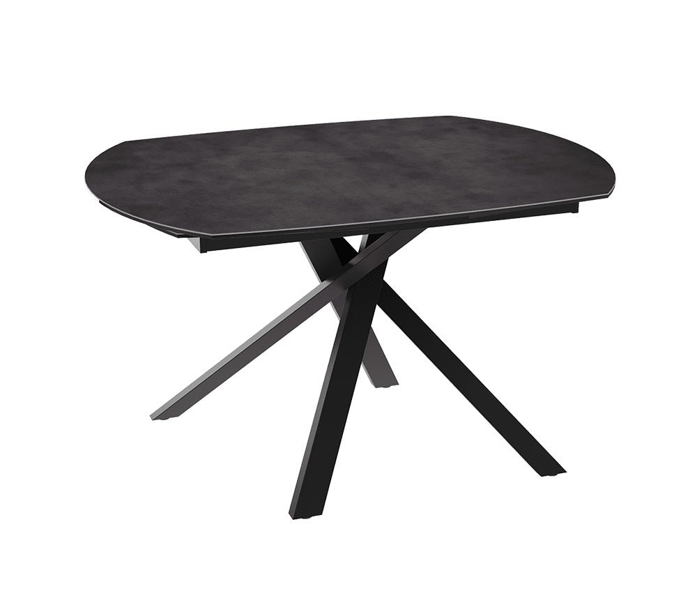 Table céramique noir extensible - Kheops - Akante - Souffle d'intérieur