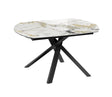 Table céramique effet marbre doro extensible - Kheops - Akante - Souffle d'intérieur