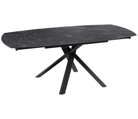 Table céramique effet marbre marquino extensible - Kheops - Akante - Souffle d'intérieur