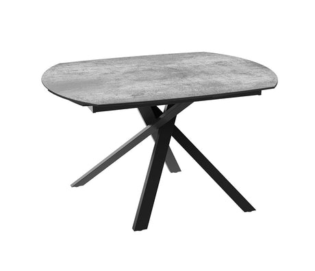 Table céramique argent extensible - Kheops - Akante - Souffle d'intérieur